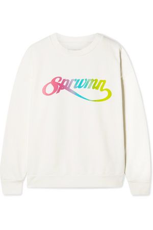SPRWMN | Printed cotton-jersey sweatshirt | NET-A-PORTER.COM