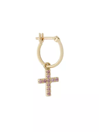 Otiumberg embellished Cross hoop earrings £199 - Shop SS19 Online - Fast Delivery, Free Returns