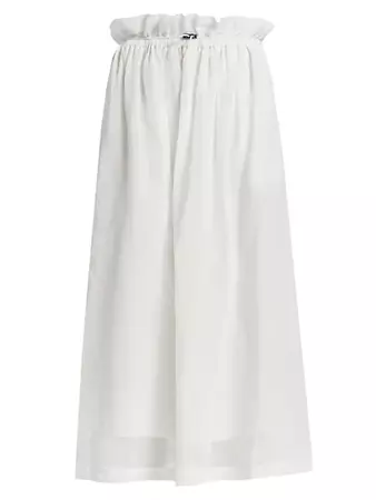 Shop Brunello Cucinelli Paperbag Waist Midi-Skirt | Saks Fifth Avenue