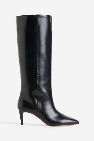 Knee-high Heeled Boots - Black - Ladies | H&M US