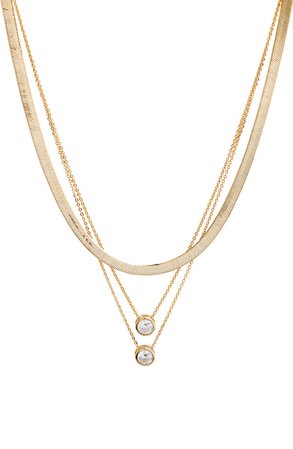 8 Other Reasons x Draya Michele Gems for Her Triple Layer Necklace | Nordstrom