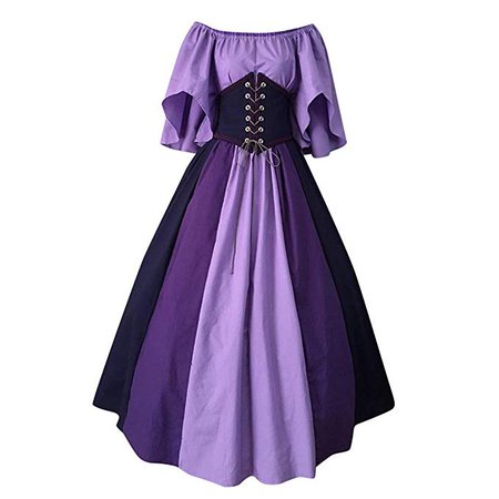 Amazon.com: LONGDAYLong Maxi Dresses Witch CosplayWomens Renaissance Medieval Costume Dress Gothic Victorian Fancy Dresses: Clothing