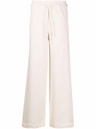 Adidas embroidered-logo wide-leg Trousers - Farfetch
