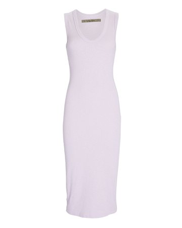 Enza Costa Rib Cotton-Blend Midi Dress | INTERMIX®