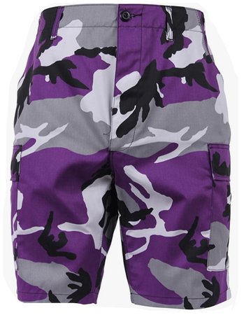 Rothco BDU Purple Camo Shorts