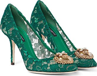green lace heels shoes - Google Search