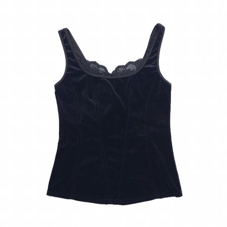 arianne goth mock bustier lace camisole top