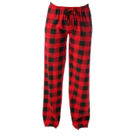 Red plaid pyjama pants