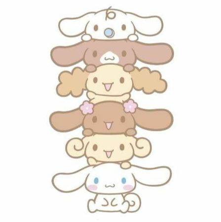 stack of sanrio cinnamoroll png sticker cute kawaii