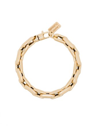 Lauren Rubinski 14kt yellow gold chain bracelet - FARFETCH