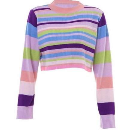 pastel stripe jumper