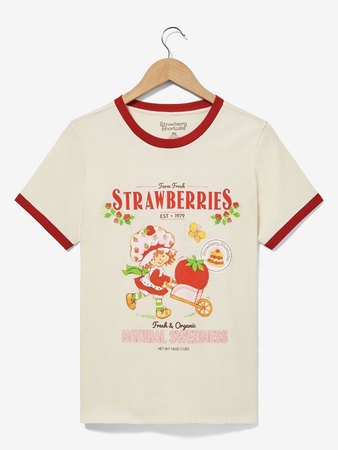 Strawberry Shortcake Natural Sweetness Women’s Ringer T-Shirt