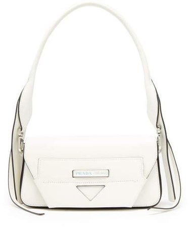 Manuelle Leather Shoulder Bag - Womens - White