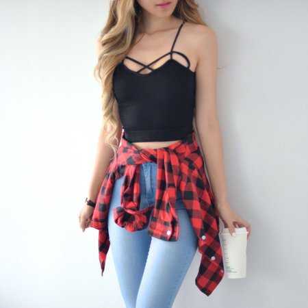 flannel outfit
