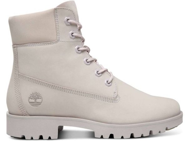 white hike boots