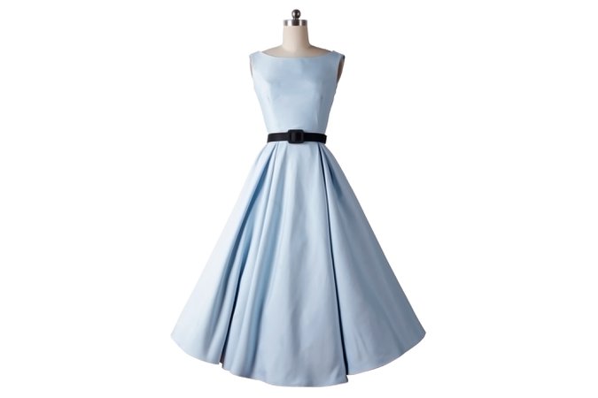 Blue swing dress