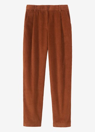 Cord Pleat Front Trousers | TOAST