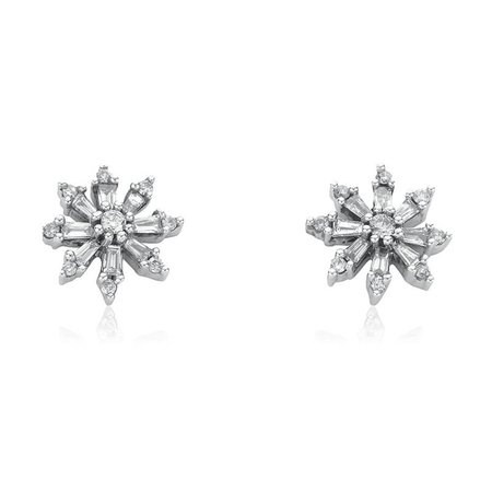 diamond snowflake earrings - Google Search