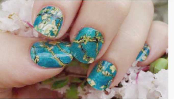 almond blossom nails