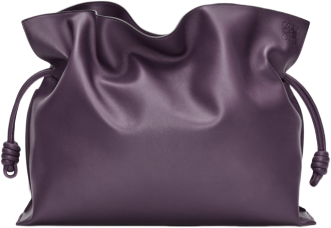 Loewe - Flamenco XL bag in Deep Albergine nappa calfskin