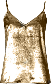 gold metallic camisole