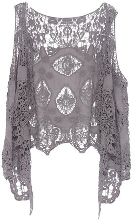 jastie Open Stitch Cardigan Boho Hippie Crochet Vest (Gray), One Size at Amazon Women’s Clothing store