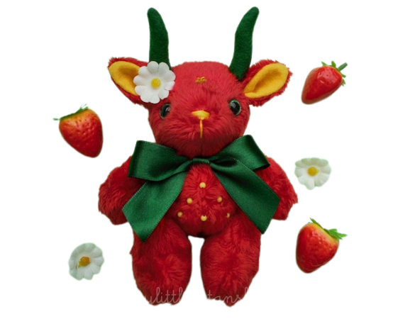 Strawberry Baphomet by mylittlesatan@etsy