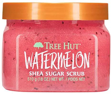 Amazon.com : Tree Hut Watermelon Shea Sugar Scrub 18 Oz! Formulated With Watermelon, Certified Shea Butter And Collagen! Exfoliating Body Scrub That Leaves Skin Feeling Soft & Smooth! (Watermelon Scrub) : Beauty & Personal Care