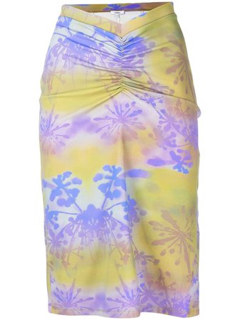 Miaou Preston floral-print Skirt - Farfetch