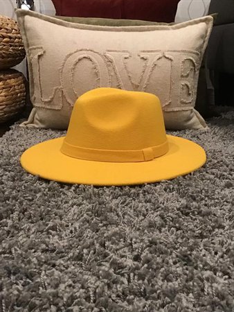 Mustard fedora yellow hat womens fedora hat fedora hat | Etsy