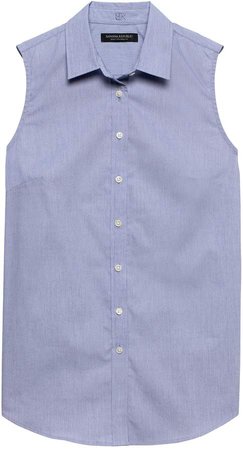 Petite Riley Tailored-Fit Solid Shirt