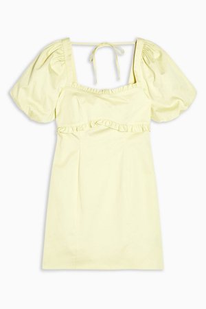 Yellow Poplin Tea Dress | Topshop