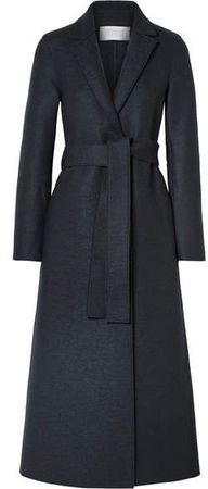 Belted Wool Coat - Charcoal