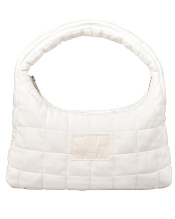 Pointelle Hearts Quilted Shoulder Bag - White – MY MUM MADE IT pty ltd