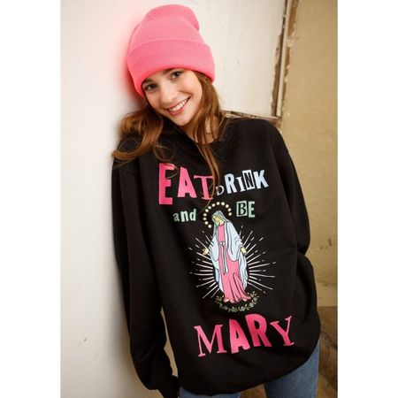 Eat Drink and Be Mary Women's Christmas Sweatshirt and Hoodie - ootheday.