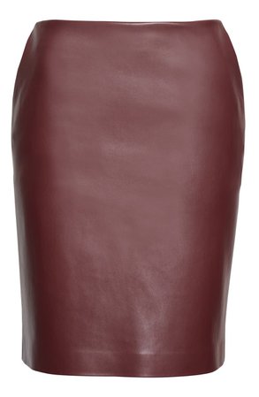 Theory Faux Leather Pencil Skirt | Nordstrom