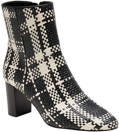 Plaid Ankle Boot