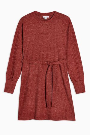 Burgundy Cut and Sew Mini Dress | Topshop