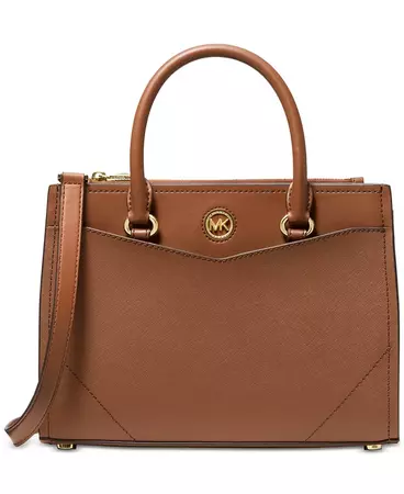 Michael Kors Everly Leather Medium Satchel & Reviews - Handbags & Accessories - Macy's