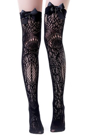 Lysithea Lace Socks - Shop Now - www.KILLSTAR.com