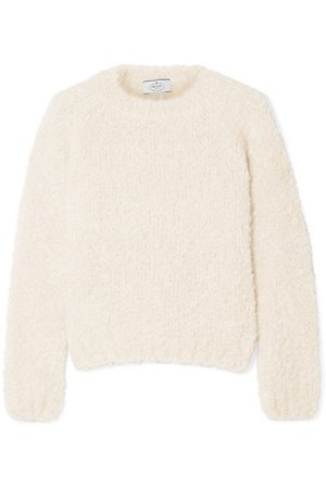 Prada | Mohair, cashmere and silk-blend bouclé sweater | NET-A-PORTER.COM