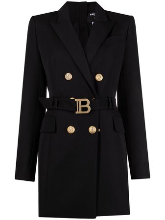 Balmain belted blazer dress - FARFETCH