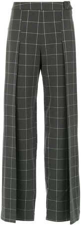 Mara Mac checkered straight-fit trousers