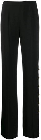 side button trousers