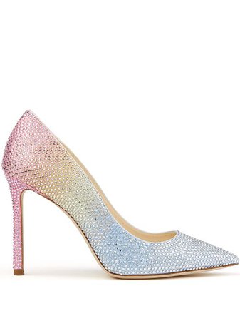 Shop Jimmy Choo Romy ombré 100mm pumps with Express Delivery - FARFETCH