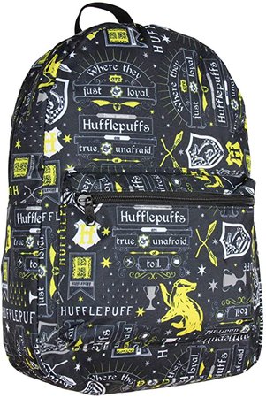Amazon.com: Harry Potter Hufflepuff House Motto Sublimated Laptop Backpack Bag
