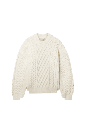STELLA MCCARTNEY - oversized cable-knit organic cotton-blend sweater