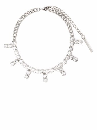 AREA crystal-embellished Choker Necklace - Farfetch