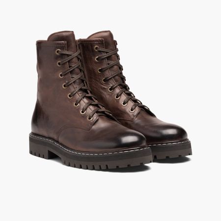 Women's Combat Boot in Java Leather - Thursday Boot Company