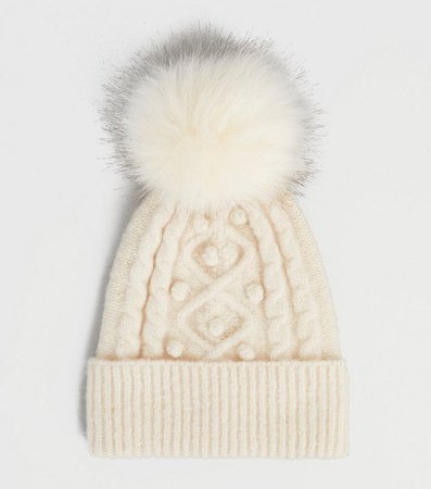 cream-cable-knit-faux-fur-bobble-hat.jpg (720×817)